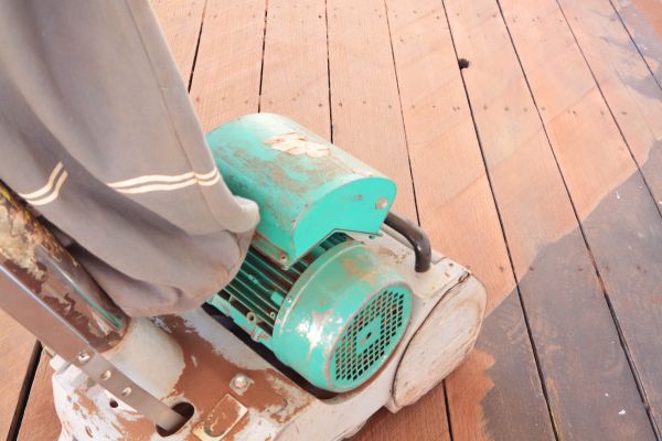 Cedar Deck Sanding in Broken Arrow
